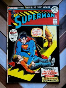 SUPERMAN #253 VG+ (D.C. Comics, June 1972) Virgil Finlay artwork