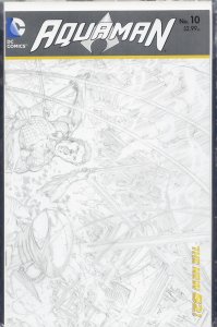 Aquaman #10 Sketch Cover (2012) Aquaman