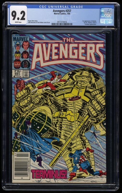 Avengers #257 CGC NM- 9.2 Canadian Newsstand Variant 75 Cent