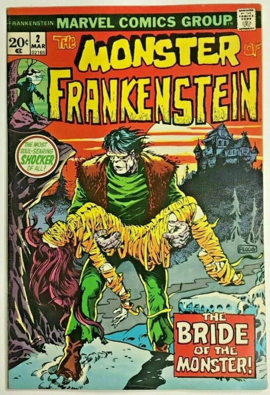 FRANKENSTEIN MONSTER#2 FN/VF 1973 MARVEL BRONZE AGE COMICS