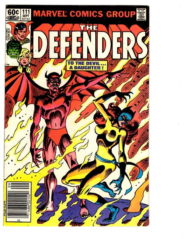 6 The Defenders Marvel Comic Books # 106 107 108 109 110 111 Daredevil BH34