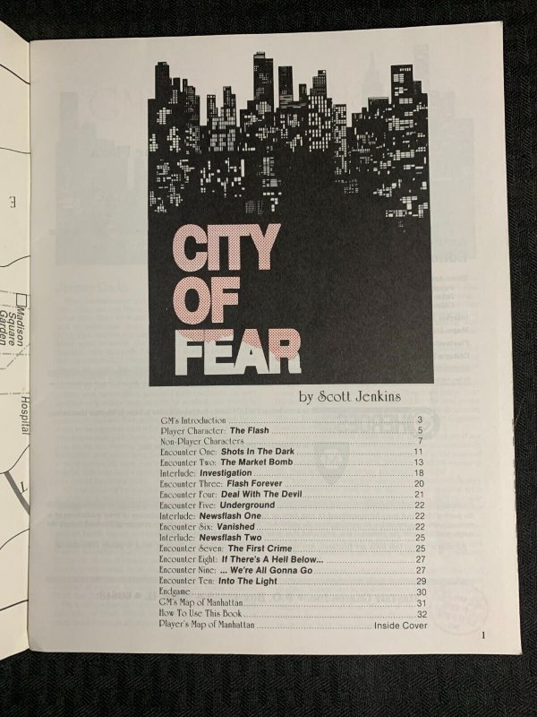 1988 FLASH DC Heroes Role Playing Game #240 FN+ 6.5 Mayfair Games