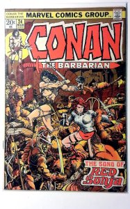 Conan Barbarian #24 1973 Marvel Key 1st Cover & 2nd Appearance Red Sonja Comic