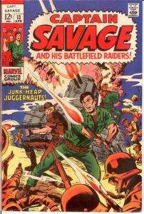 CAPTAIN SAVAGE (1968) 13 VERY FINE April 1969 COMICS BOOK
