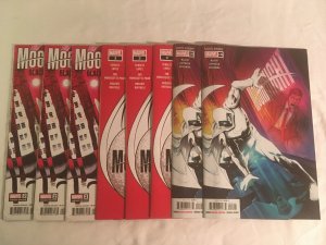 MOON KNIGHT #15(two copies), BLACK, WHITE & BLOOD #2, 3(three copies each) VFNM