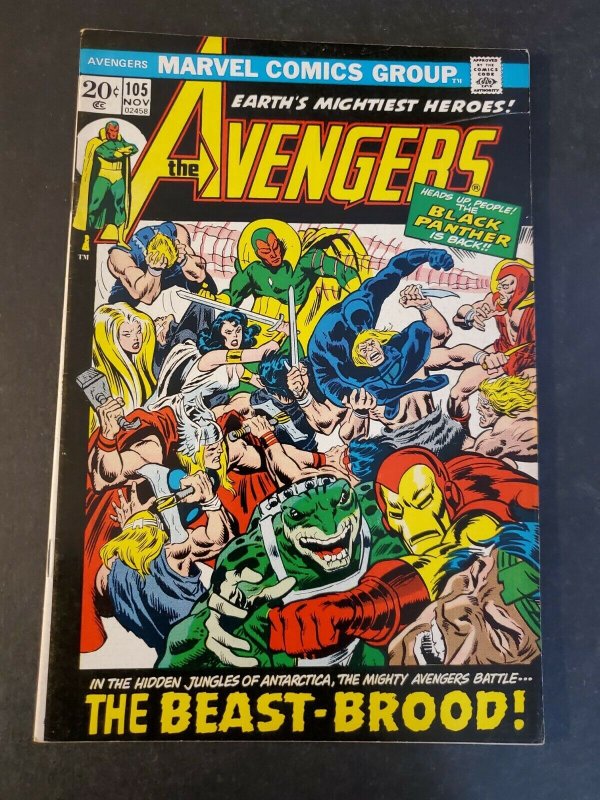 AVENGERS #105 6.0 FN UNPRESSED MARVEL BRONZE COMIC 