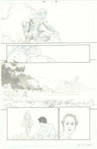 Eternals #2 p.7 - Ikaris on Beach - 2021 Signed art by Esad Ribic