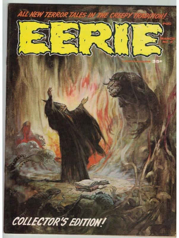 EERIE 2 VG-F FRAZETTA CVR,TOTH,CRANDALL,TORRES,TAYCE