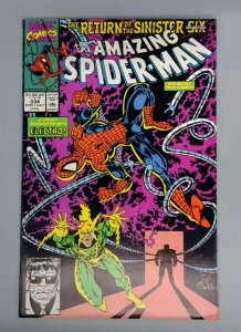 Amazing Spider-Man #334, VF Return of the Sinister Six Marvel Comics, 1990 JR1