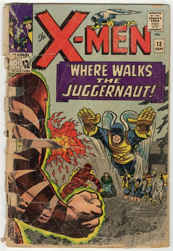 Uncanny X-Men #13 ORIGINAL Vintage 1965 Marvel Comics 2nd Juggernaut