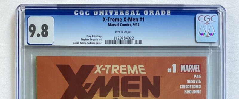 X-Treme X-Men #1 - CGC 9.8 - Marvel - 2012 - Greg Pak story! Dynamic Forces COA!