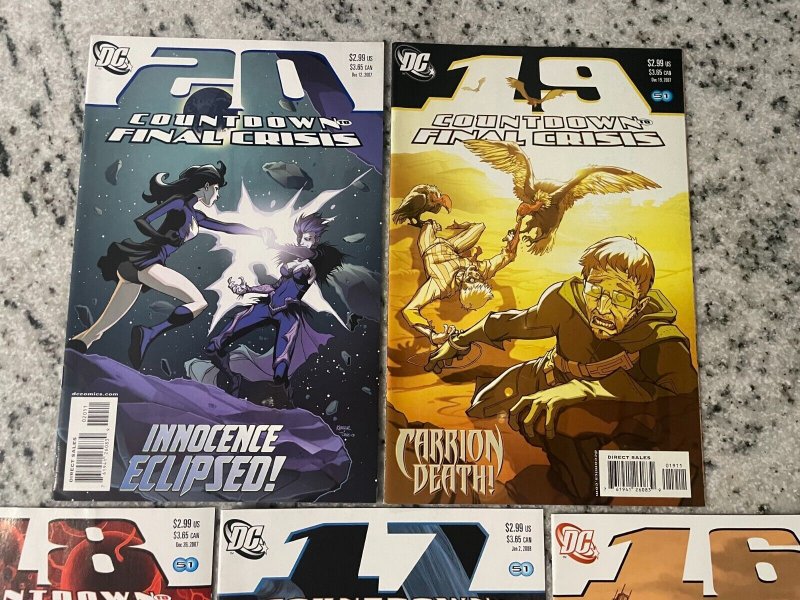 5 Countdown DC Comic Books # 16 17 18 19 20 Superman Batman Flash Arrow 72 J854