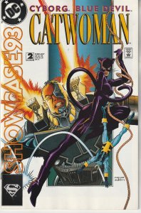 Showcase '93 #2 (1993)   Catwoman ! Cyborg ! Blue Devil !