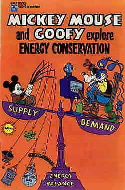 Mickey Mouse and Goofy Explore Energy Conservation #1 VF/NM; Disney | save on sh