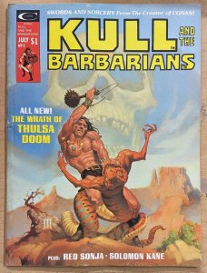 KULL AND THE BARBARIANS #2 (Marvel,7/1975) G-VG (GOOD-VERY GOOD) Red Sonja!