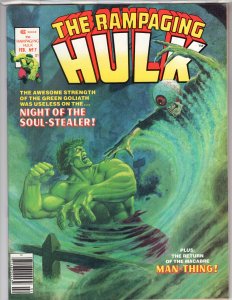 Rampaging Hulk #7 (1978)  Man-Thing! - [NSC•MG1]