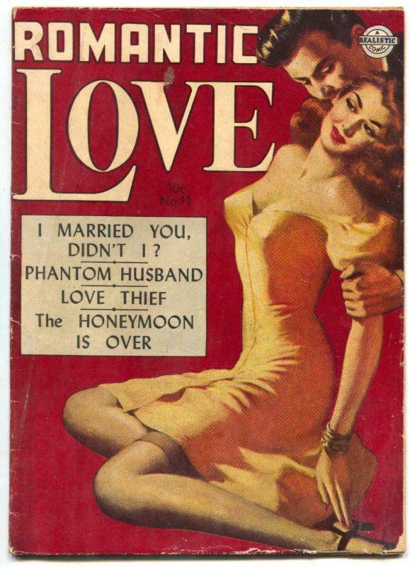 Romantic Love #11 1952- Incredible Headlight cover- Kinstler art VG-