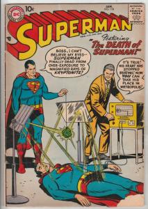 Superman #118 (Jan-58) VG+ Affordable-Grade Superman, Jimmy Olsen,Lois Lane, ...