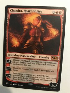 CHANDRA, HEART OF FIRE : Magic the Gathering MTG card; Core 2021, NM, Mythic