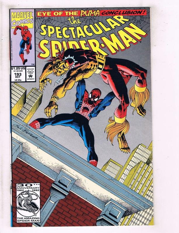 6 Spectacular Spider-Man Marvel Comic Books # 190 191 192 193 194 195 TW37