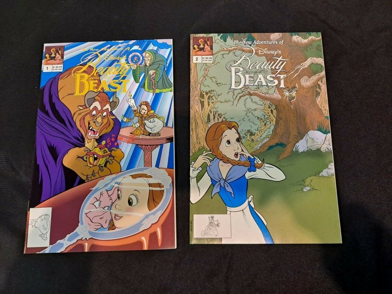 Walt Disney's The New Adventures of Beauty & the Beast #1 & 2 NM-