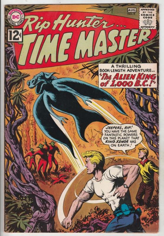 Rip Hunter Time Master #9 (Aug-62) VF+ High-Grade Rip Hunter, Jeff, Bonnie, C...