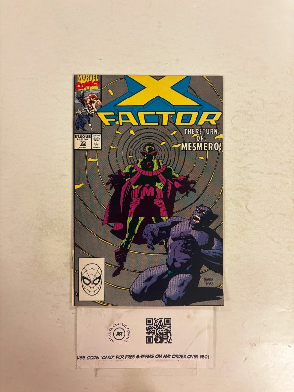 X-Factor #55 NM Marvel Comic Books Cyclops Jean Grey Ice Man Beast Angel 4 HH113
