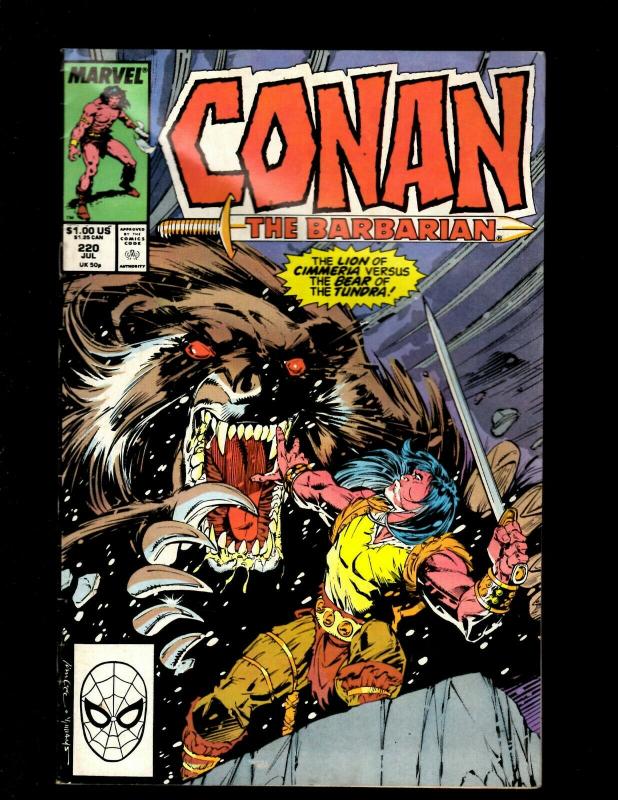 12 Conan Marvel Comic Books #217 218 220 221 222 225 243 246 248 249 250 J369