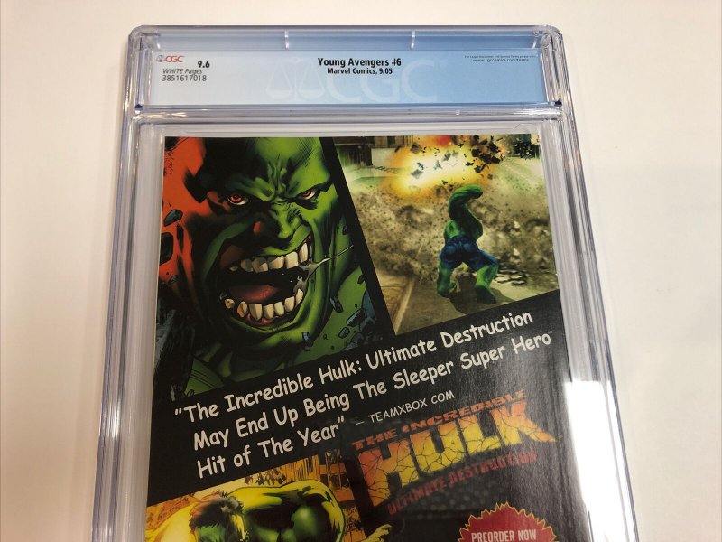 Young Avengers (2005) # 6 (CGC 9.6 WP) | 1st App First Stature Cassie Lang