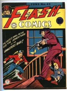 FLASH COMICS #42 1943 Golden-Age DC comic book-nice copy! 