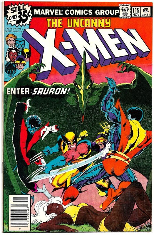 X-MEN #115 (Nov1978) 8.0 VF Chris Claremont! John Byrne! Terry Austin! KA-ZAR!
