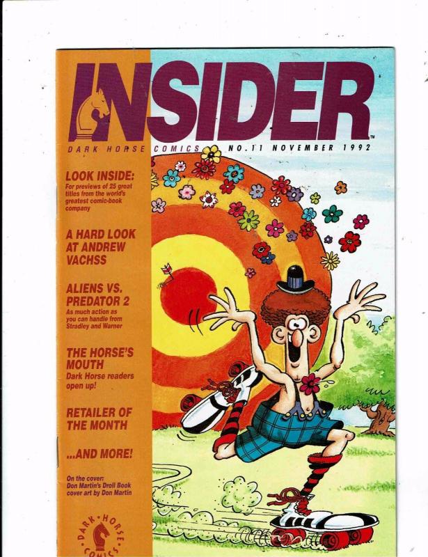 Lot of 10 Insider Dark Horse Comic Books #6 7 8 9 10 11 14 16 18 26  MS11