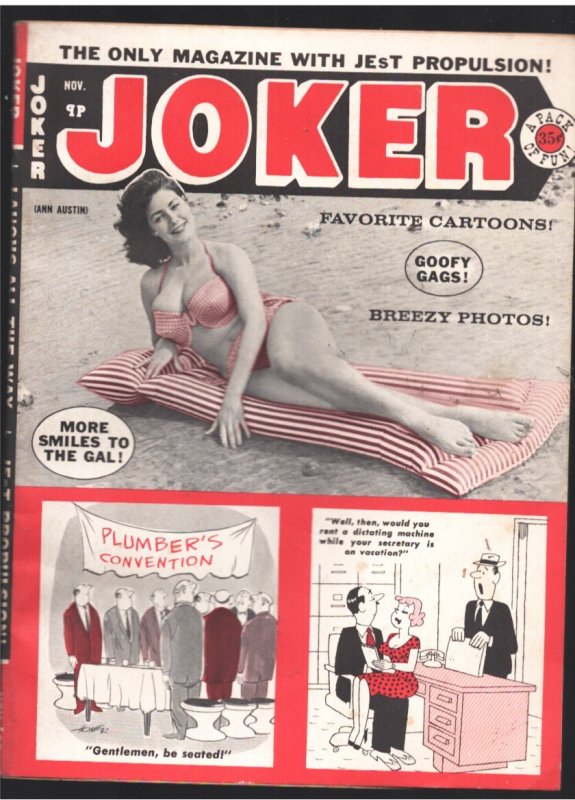 Joker 11/1966-Cheesecake-Blaze Starr-Judy Bamber-Spicy art-Ward-deCarlo