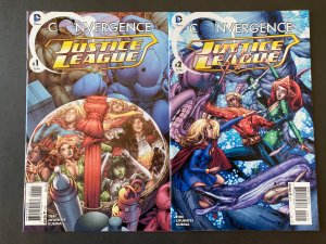 Convergence Justice League #1 and 2 full run complete set (2015)