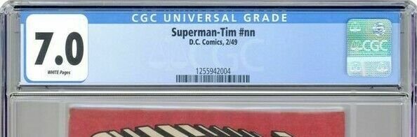 Superman Tim #75 4902 DC National Periodical 1949 CGC 7.0 Scarce Promotional