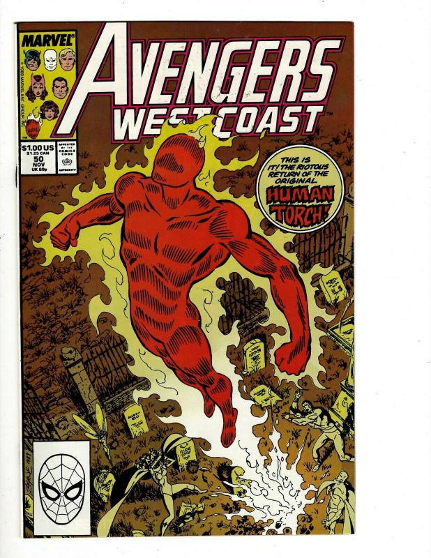 Lot of 13 Avengers West Coast Comics #50 51 52 53 56 57 58 60 61 62 63 66 67 JF4