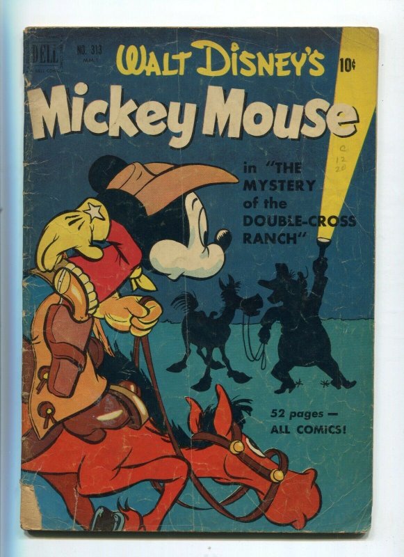 Dell Four Color 313 GD/VG Mickey Mouse Mystery Double Cross Ranch