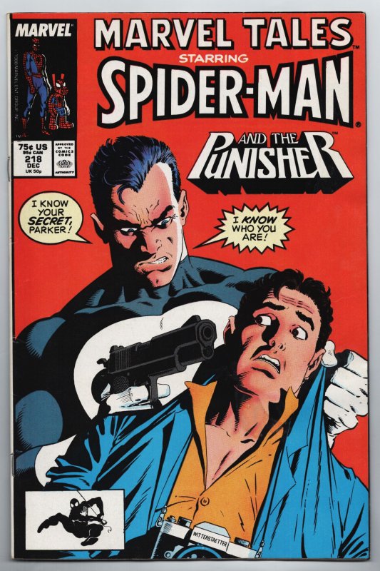 Marvel Tales #218 Spider-Man | Punisher (1988) VG- [ITC925]