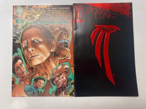 4 comic books Deep Space Nine #3 Shaman's Tears #1 Predator #2 Storm #1 58 KM13