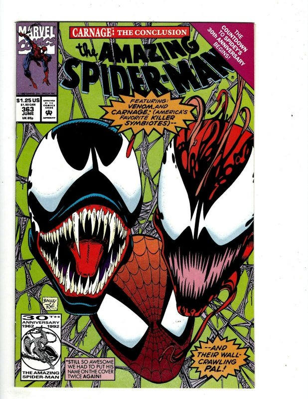 Amazing Spider-Man # 363 NM Marvel Comic Book Hob-Goblin Black Rhino Venom UD1