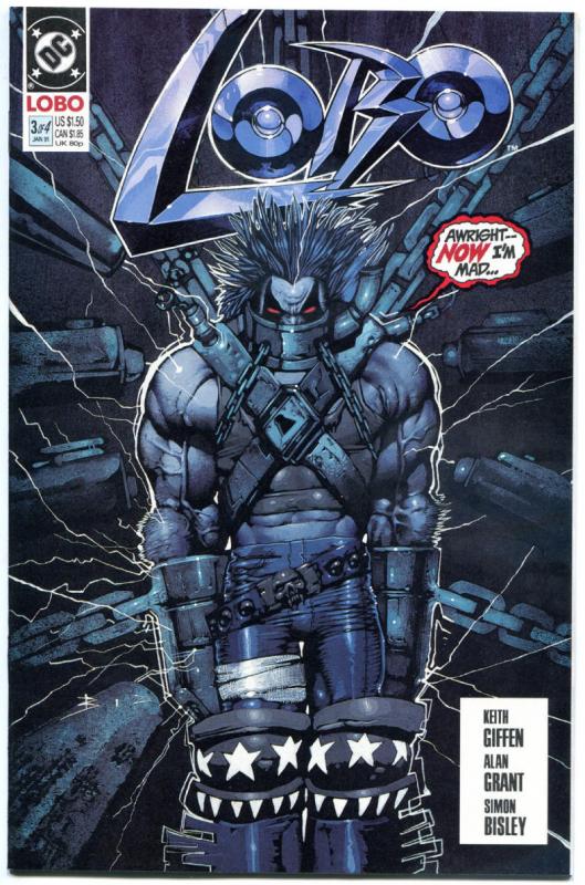 LOBO #3 x 10 iss, NM, Mini-series, Simon Bisley, Alan Grant, Frag, 1990, 10 pack