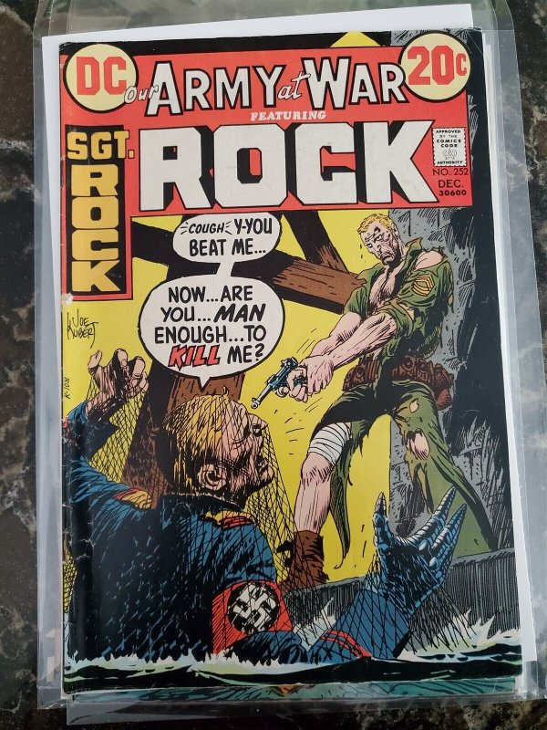 Our Army at War - SGT. Rock #246 247 252 258 DC(77) AVG VG 