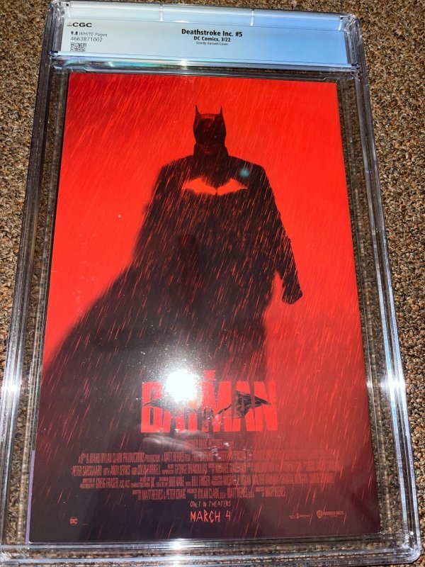 Deathstroke Inc 5 (2022), Nathan Szerdy Black Canary 1:25 Variant CGC Graded 9.8