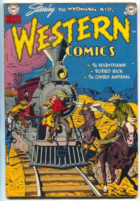 Western Comics #17 1950-WYOMING KID-NIGHT HAWK-RODEO RICK-COWBOY MARSHAL vf 
