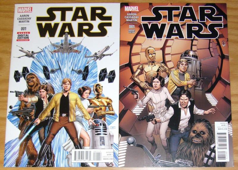 Star Wars #1 VF/NM new marvel comics + bob mcleod variant (1:25) 1st prints 2015