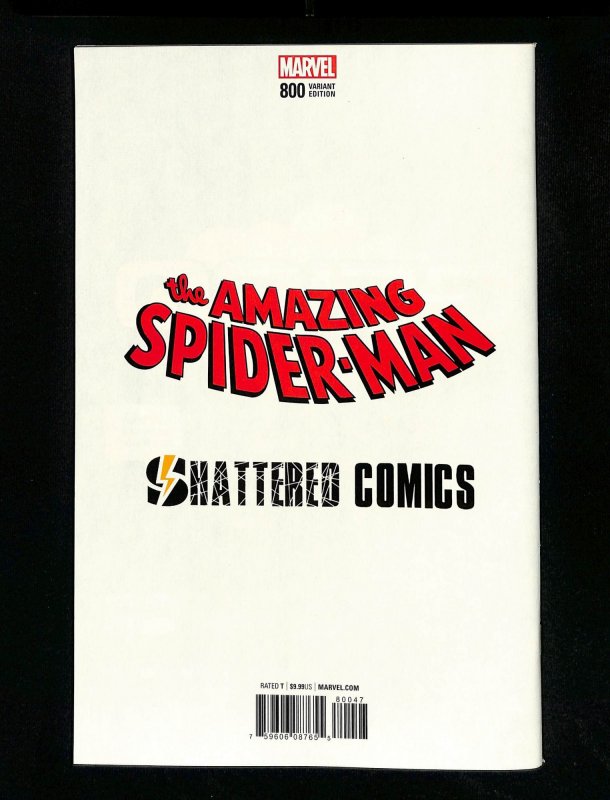 Amazing Spider-Man #800 ASM 300 Shattered Comics Variant