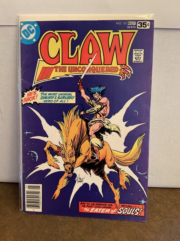 Claw the Unconquered #10  F  1978  Kubert Cover!