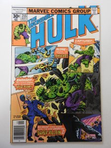 The Incredible Hulk #215 (1977) VF- Condition!