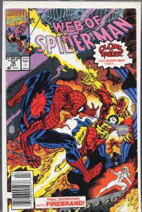 Web of Spider-Man #78 Newsstand Edition (1991) Spider-Man
