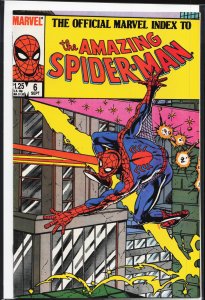 The Official Marvel Index to the Amazing Spider-Man #6 (1985) Spider-Man